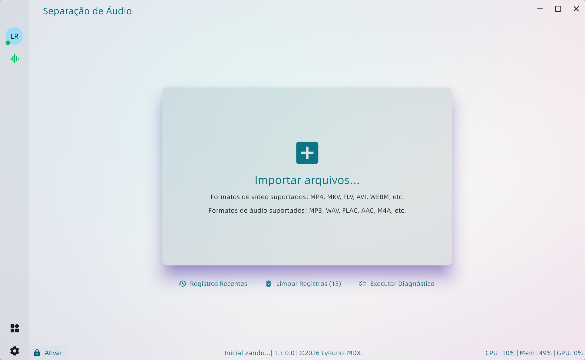 Best tool for vocal separation Carregar áudio ou vídeo